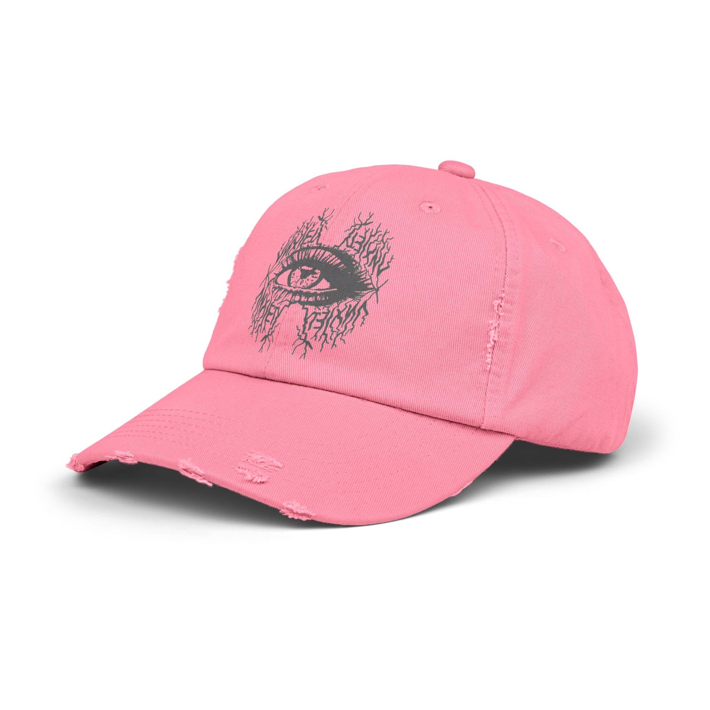 SolWeave "Anxiety Eye" Distressed Cap - Wear Your Awareness