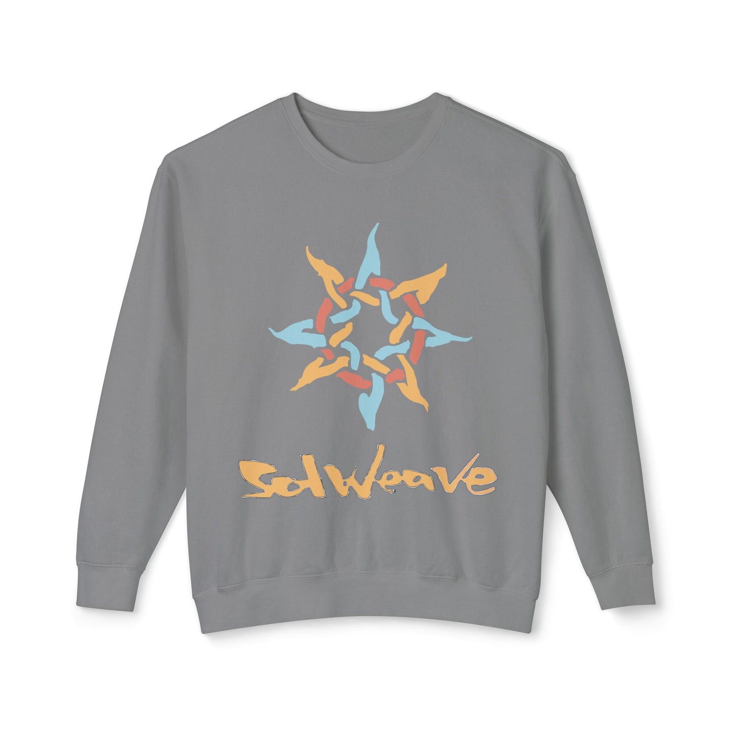 SolWeave Woven Sun Crewneck - Radiate Your Inner Light