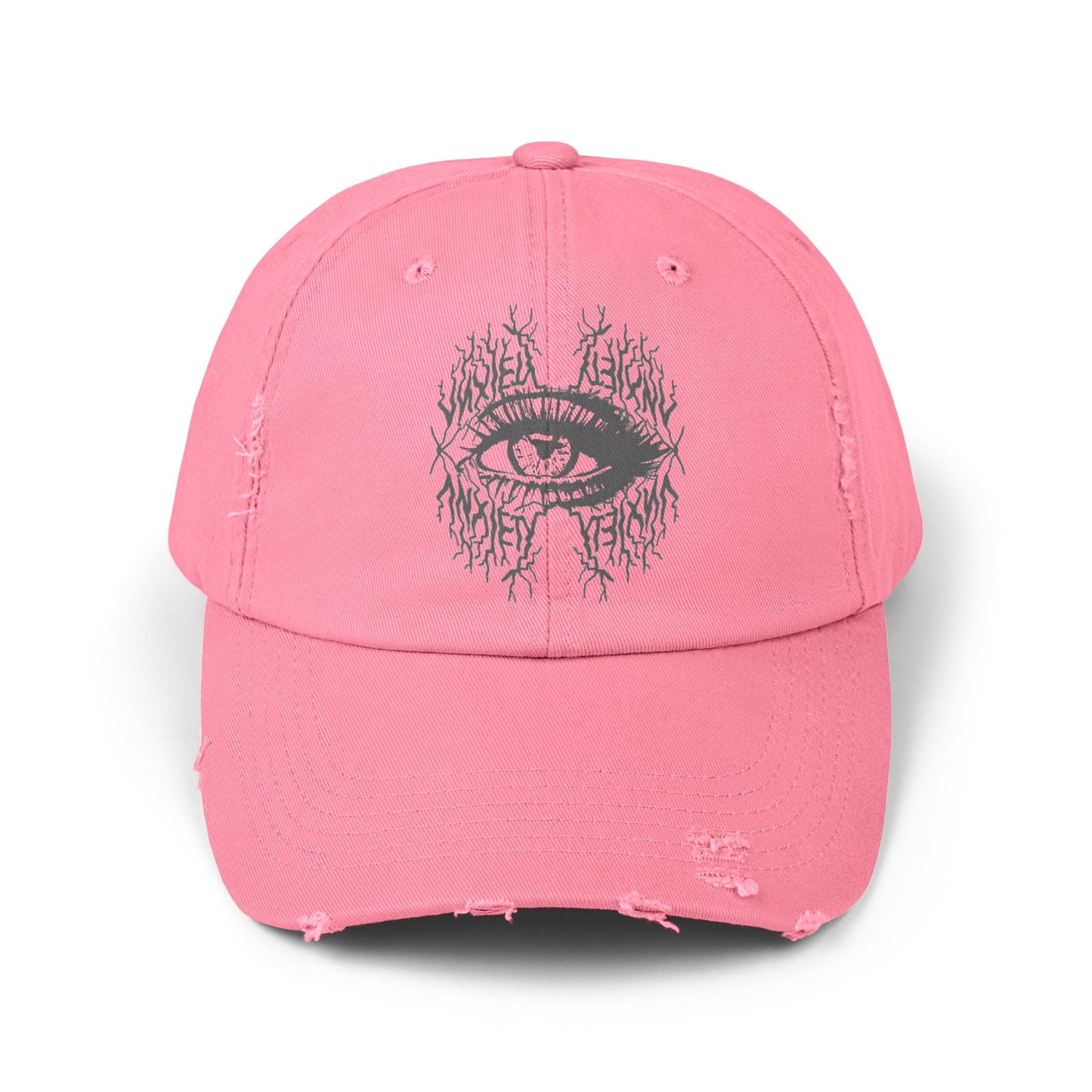 SolWeave "Anxiety Eye" Distressed Cap - Wear Your Awareness