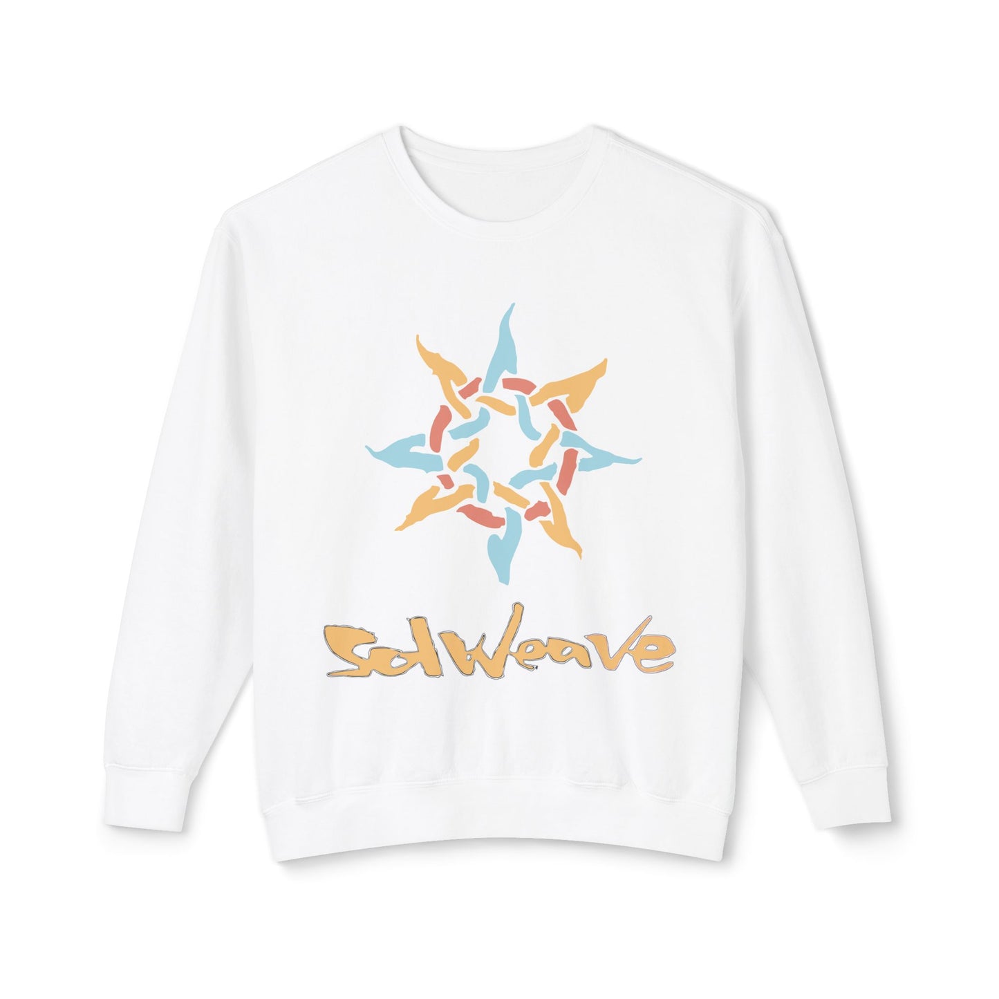 SolWeave Woven Sun Crewneck - Radiate Your Inner Light