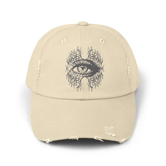 SolWeave "Anxiety Eye" Distressed Cap - Wear Your Awareness