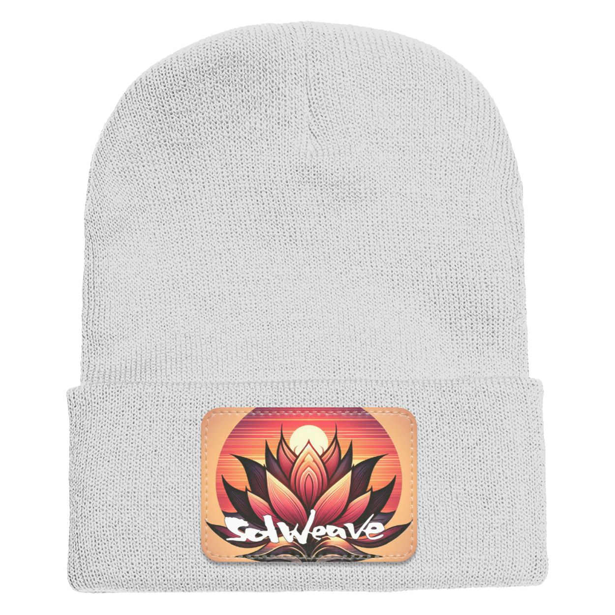 SolWeave "Lotus Sunset" Beanie - Comfort for Life's Transitions