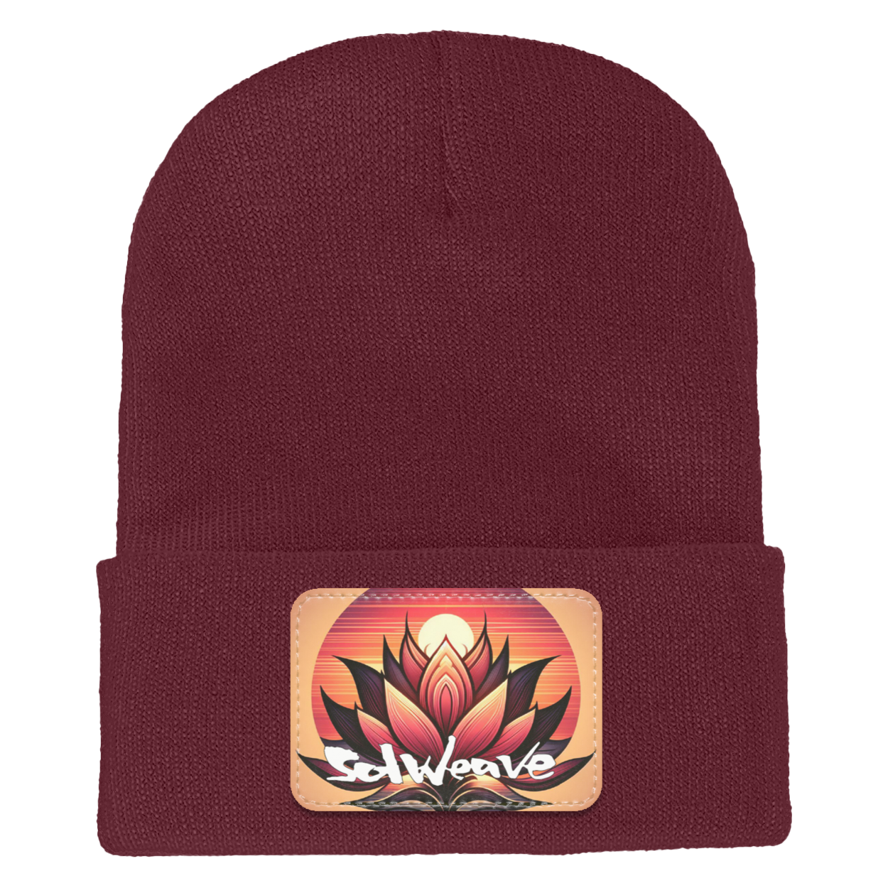 SolWeave "Lotus Sunset" Beanie - Comfort for Life's Transitions