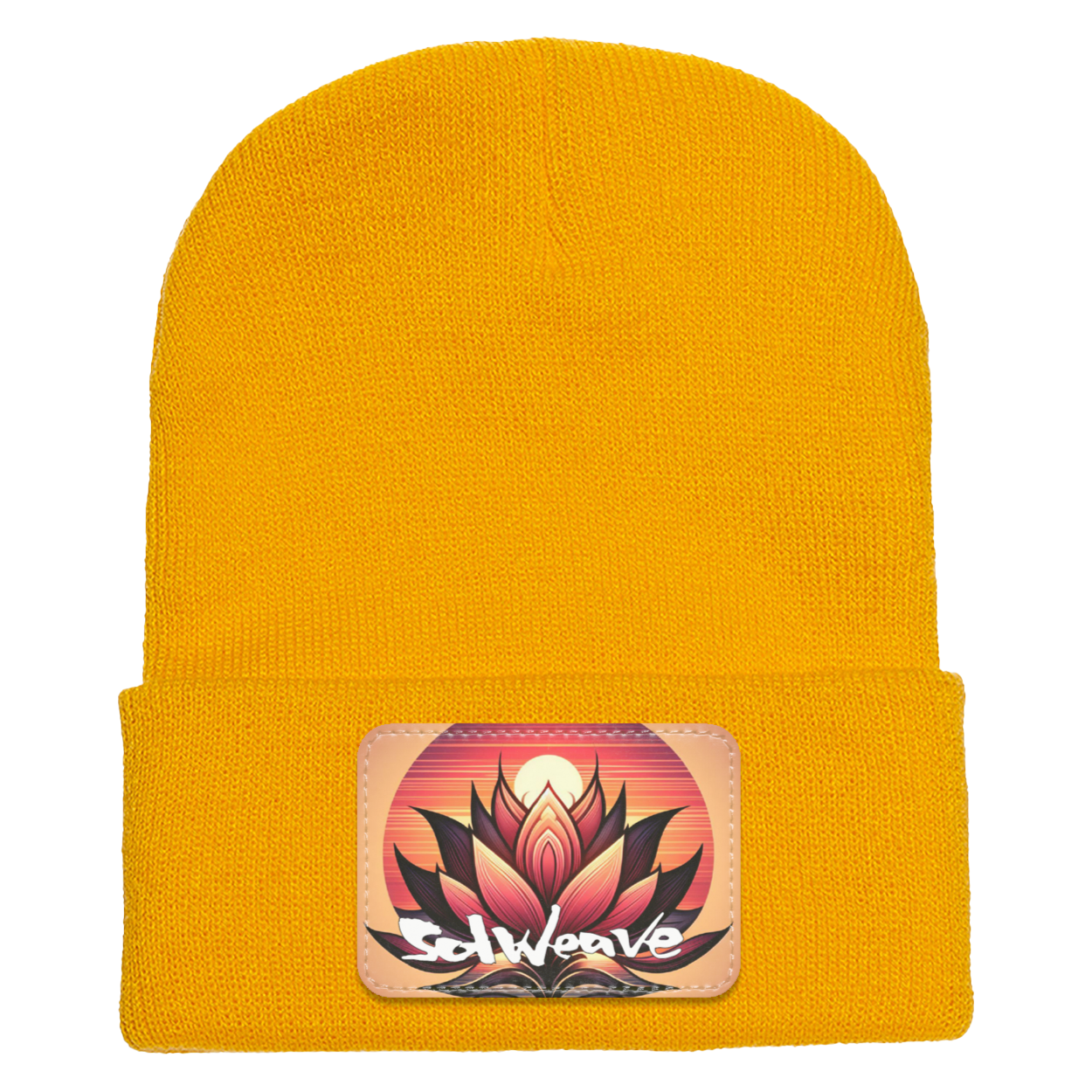 SolWeave "Lotus Sunset" Beanie - Comfort for Life's Transitions