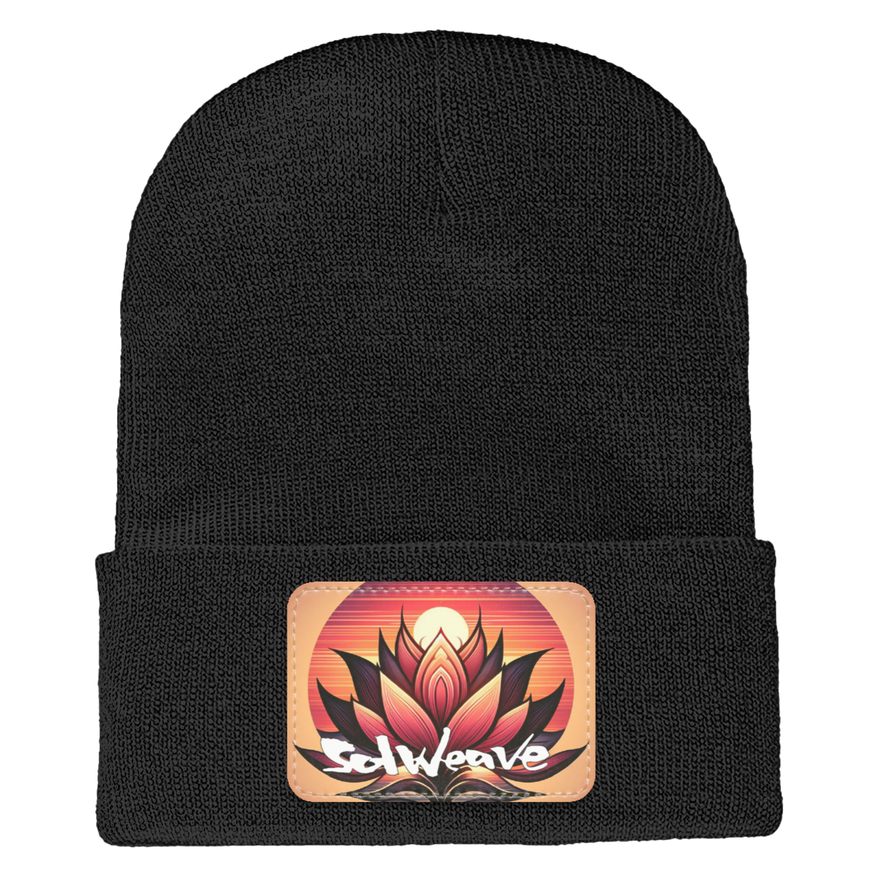 SolWeave "Lotus Sunset" Beanie - Comfort for Life's Transitions