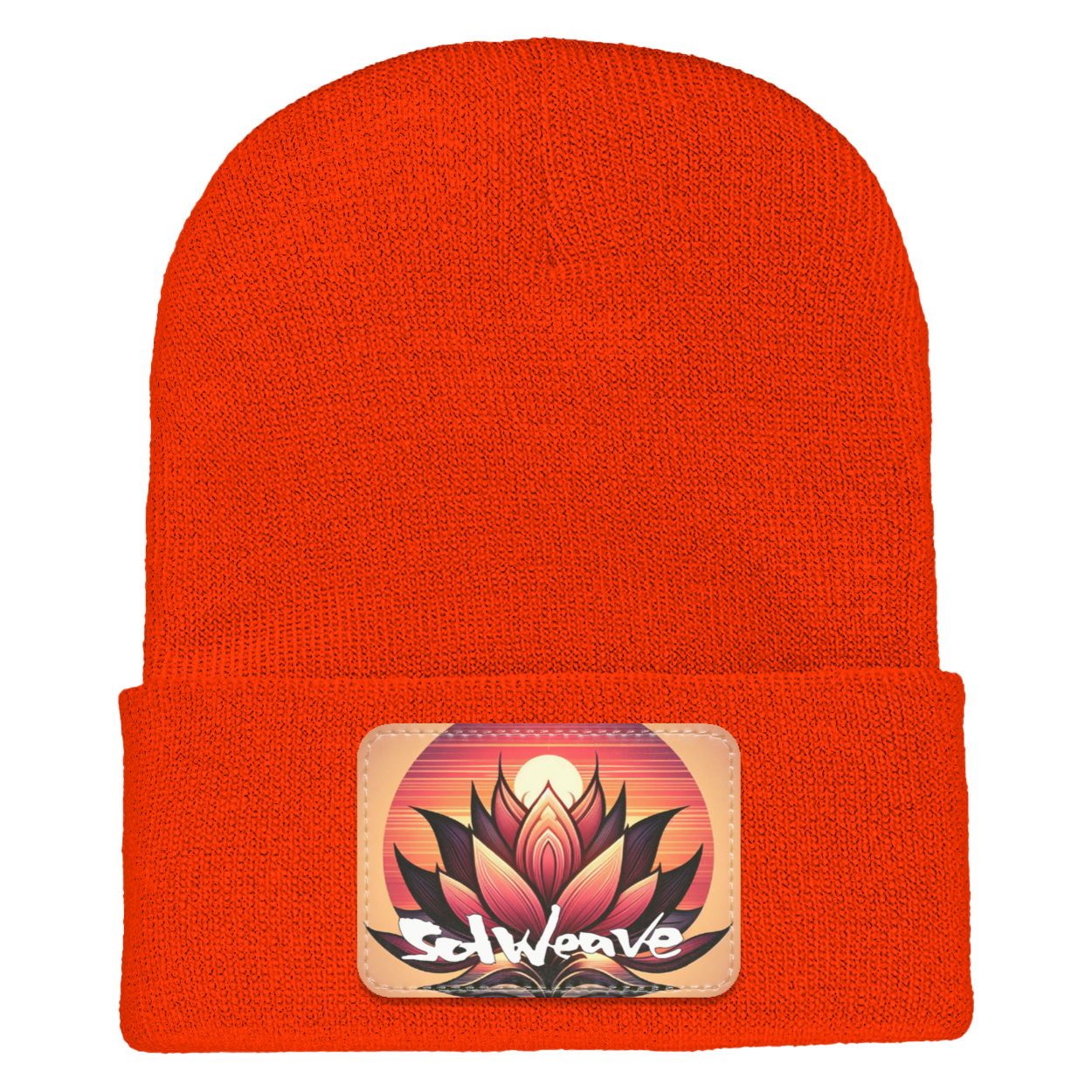 SolWeave "Lotus Sunset" Beanie - Comfort for Life's Transitions